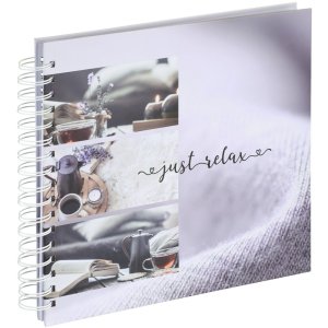 Hama spiraalalbum Relax Just 28x24 cm 50 witte paginas