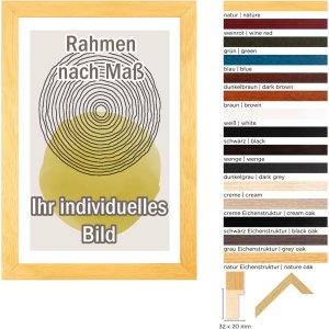 Walther houten lijst Madrid 35x50 cm eik creme Anti-reflecterend glas