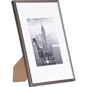 staalgrijze fotolijst aluminium Manhattan 20x30 cm