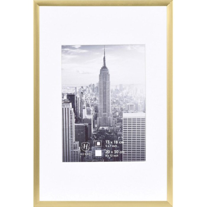 20x30 cm Fotolijst Aluminium Manhattan in goud