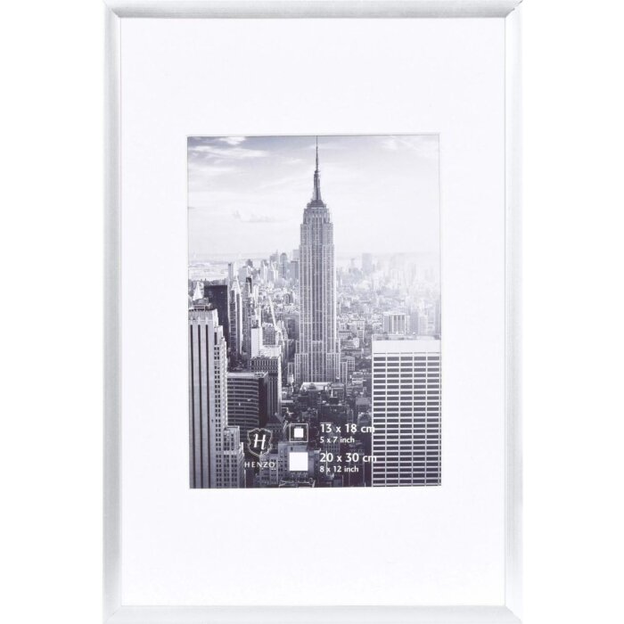 Fotolijst Aluminium Manhattan 20x30 cm in zilver