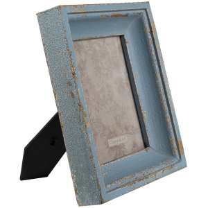 Clayre en Eef 2f0861 Fotolijst Blauw 21x6x26 cm - 10x15 cm