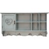 Clayre en Eef 5h0571 Muurkast Blauw 80x15x40 cm