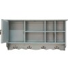 Clayre en Eef 5h0571 Muurkast Blauw 80x15x40 cm