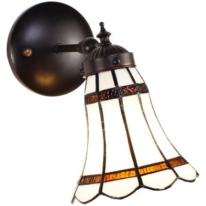 Clayre en Eef 5ll-6205 Tiffany Wandlamp Wit, Rood...