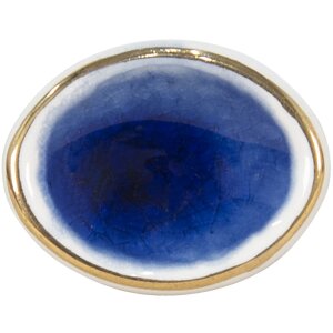 Clayre en Eef 65050 Deurknop Blauw 4x4x7 cm