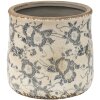 Clayre en Eef 6ce1459m Binnen Bloempot Grijs, Beige ø 14x14 cm