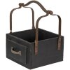 Clayre en Eef 6h1915z Opbergmand Zwart 24x19x28 cm