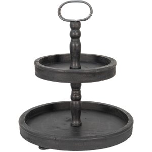 Clayre en Eef 6h1916z Etagere 2 traps Zwart ø...