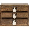 Clayre en Eef 6h2109 Ladekast Bruin Mini 29x14x22 cm