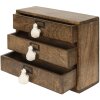 Clayre en Eef 6h2109 Ladekast Bruin Mini 29x14x22 cm