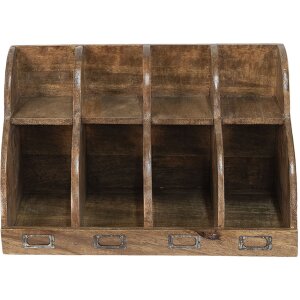 Clayre en Eef 6h2142 Brievenrek Bruin 40x22x23 cm