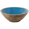 Clayre en Eef 6h2168 Decoratieve Kom Blauw, Bruin ø 25x10 cm