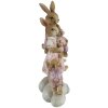 Clayre en Eef 6pr3540 Deco Konijn Roze, Beige 11x6x18 cm