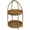 Clayre en Eef 6ro0559 Etagere 2 traps Bruin ø 30x54 cm