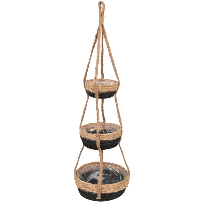 Clayre en Eef 6ro0572 Hangende Bloempot Bruin ø 24x83 cm