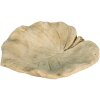 Clayre en Eef 6te0384 Vogelbad Blad Beige 22x22x6 cm