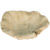 Clayre en Eef 6te0384 Vogelbad Blad Beige 22x22x6 cm