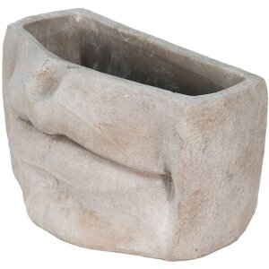 Clayre en Eef 6te0389l Binnen Bloempot Mond Grijs 26x16x16 cm