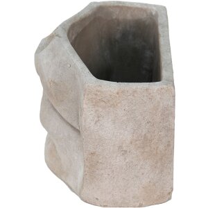 Clayre en Eef 6te0389l Binnen Bloempot Mond Grijs 26x16x16 cm