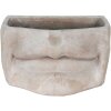 Clayre en Eef 6te0389l Binnen Bloempot Mond Grijs 26x16x16 cm