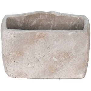 Clayre en Eef 6te0389s Bloempot voor Binnen Monden Grijs 21x13x14 cm