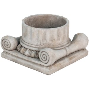 Clayre en Eef 6te0390l Binnen Bloempot Grijs 24x23x14 cm