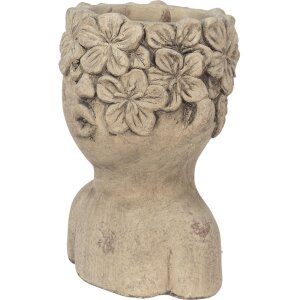 Clayre en Eef 6te0440 Binnen Bloempot Grijs, Bruin 17x16x25 cm