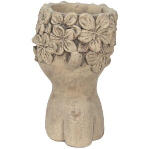 Clayre en Eef 6te0440 Binnen Bloempot Grijs, Bruin 17x16x25 cm