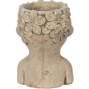 Clayre en Eef 6te0440 Binnen Bloempot Grijs, Bruin 17x16x25 cm