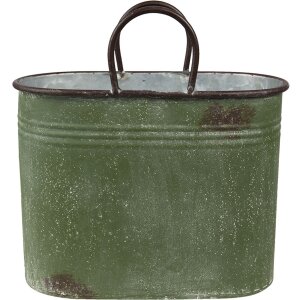 Clayre en Eef 6y4773 Binnen Bloempot Groen, Bruin 36x18x25 - 30x15x23 cm