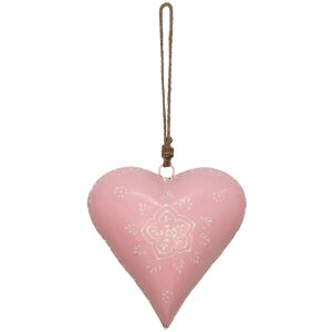 Clayre en Eef 6y4814l Hanger Sieraden Hart Roze 20x6x20 cm