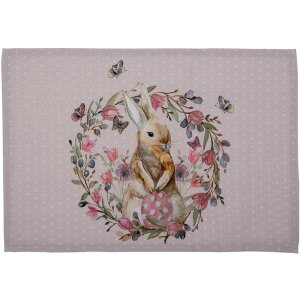 Clayre en Eef hbu40 Placemats (Set van 6) Roze, Beige...