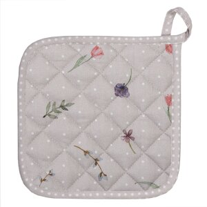 Clayre en Eef hbu45 Pannenhouder Roze, Beige 20x20 cm