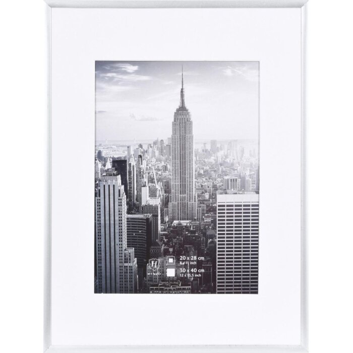 Manhattan lijst aluminium 30x40 zilver