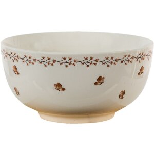 Clayre en Eef rebbo Soepkom Beige, Bruin ø 14 cm