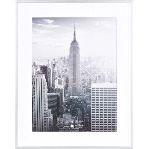 40x50 lijst aluminium zilver Manhattan