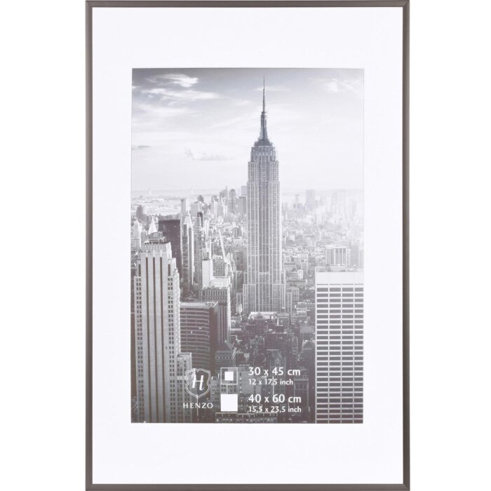 Manhattan lijst aluminium 40x60 cm staal grijs