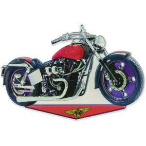 ZEP Tinnen bord SPEED 46x30 cm Motorfiets