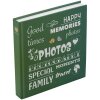 Henzo Jumbo Fotoalbum Wording groen 30x30 cm 100 witte paginas