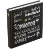 Henzo Jumbo Fotoalbum Wording zwart 30x30 cm 100 witte paginas