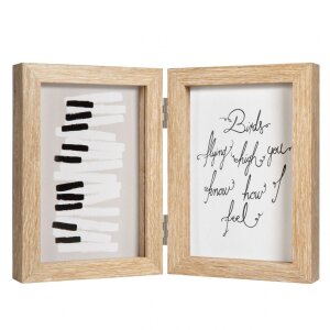 Henzo Houten Dubbele Lijst Piano 2 Fotos 10x15 cm beige