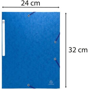 Verzamelmap elastiek 3 kleppen Scotten Manila karton 400g DIN A4