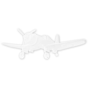 ZEP metalen bord PLANE 50x18x0,4 cm Wanddecoratie Vliegtuig