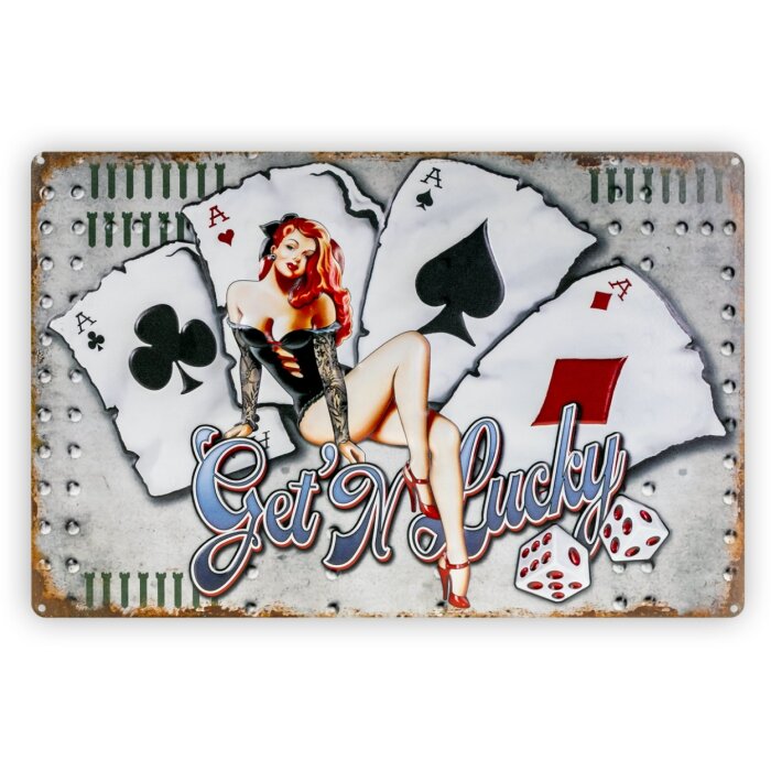 ZEP Tinnen bord ALES 40x27x0,4 cm Getn Lucky