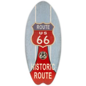 ZEP Tinnen bord SURF 23x53x0,4 cm Surfplank Historic Route