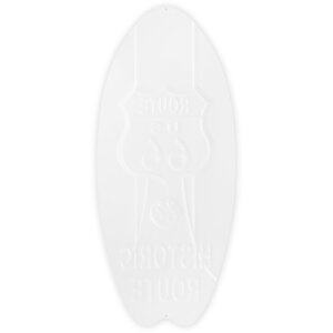 ZEP Tinnen bord SURF 23x53x0,4 cm Surfplank Historic Route