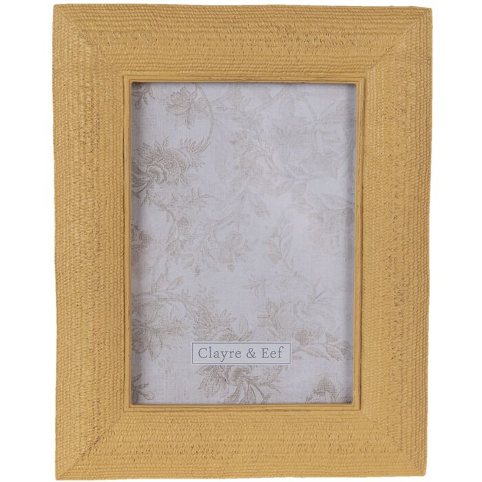 Clayre & Eef 2F0918 Fotolijst 20x2x25 cm - 13x18 cm Goudkleurig