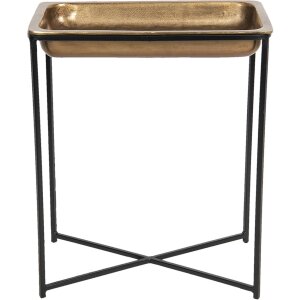 Clayre & Eef 50420L Bijzettafel 53x54x62 cm Koperkleurig