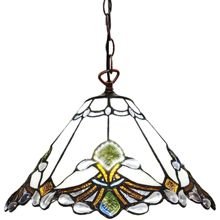 Clayre & Eef 5LL-6184 Hanglamp Tiffany Ø 31x107 cm E27-max 1x60W